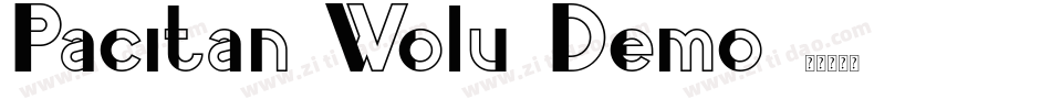 Pacitan Wolu Demo字体转换